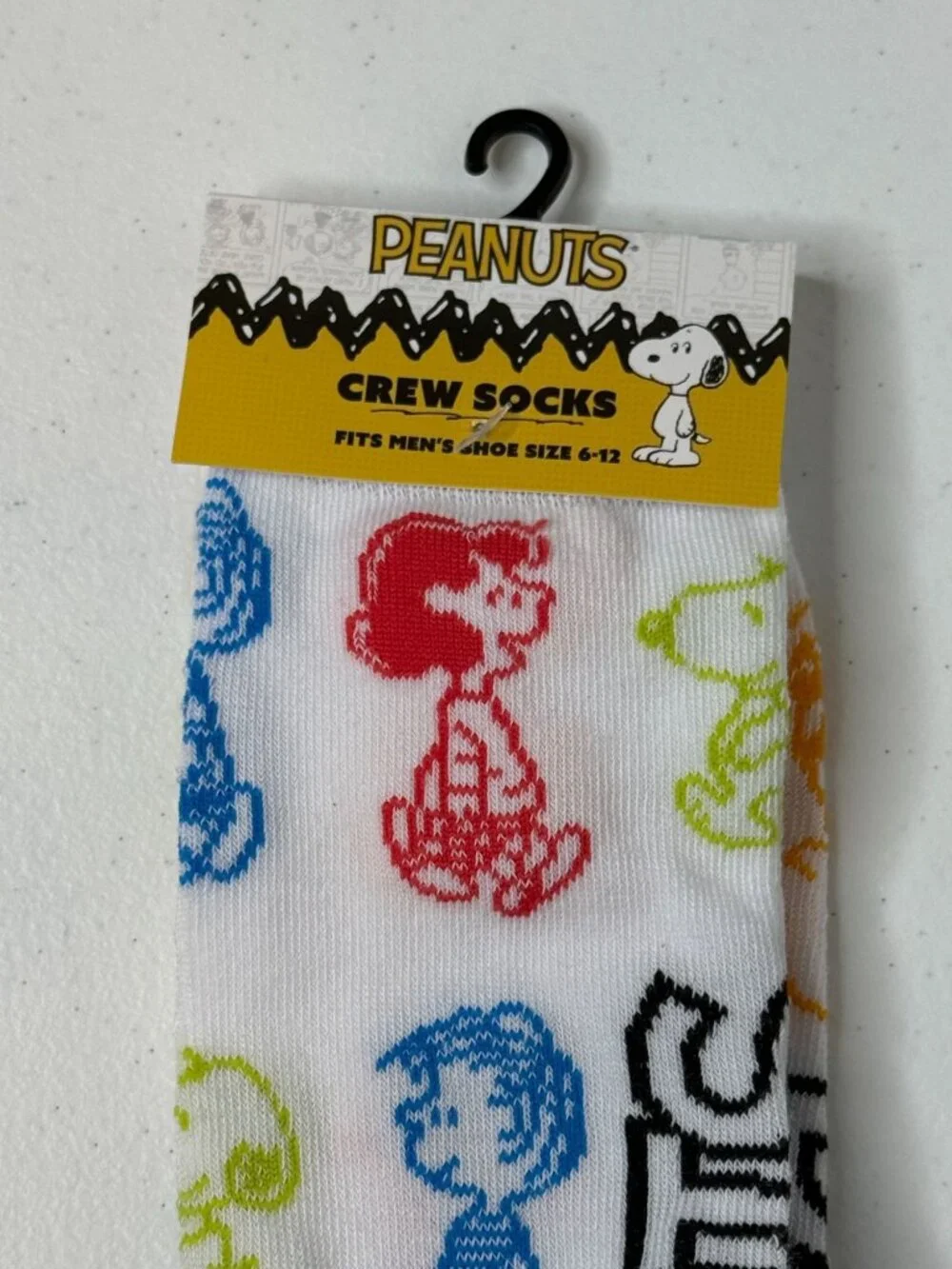 Peanuts Snoopy Crew Socks Character Print NWT